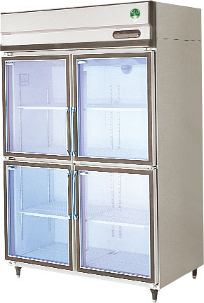 GGN-120GX - 冷凍機内蔵型リーチインショーケース 外装ステンレス