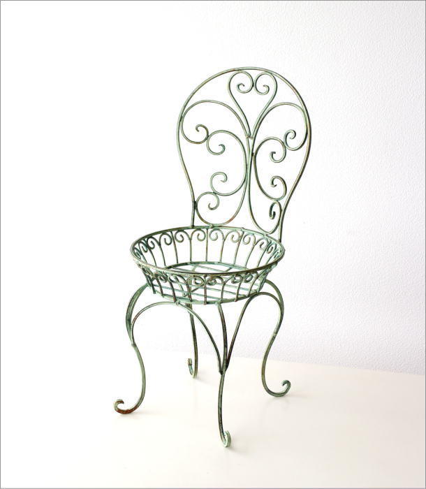プランター おしゃれ アイアン チェアー型 椅子 イス フラワーラック