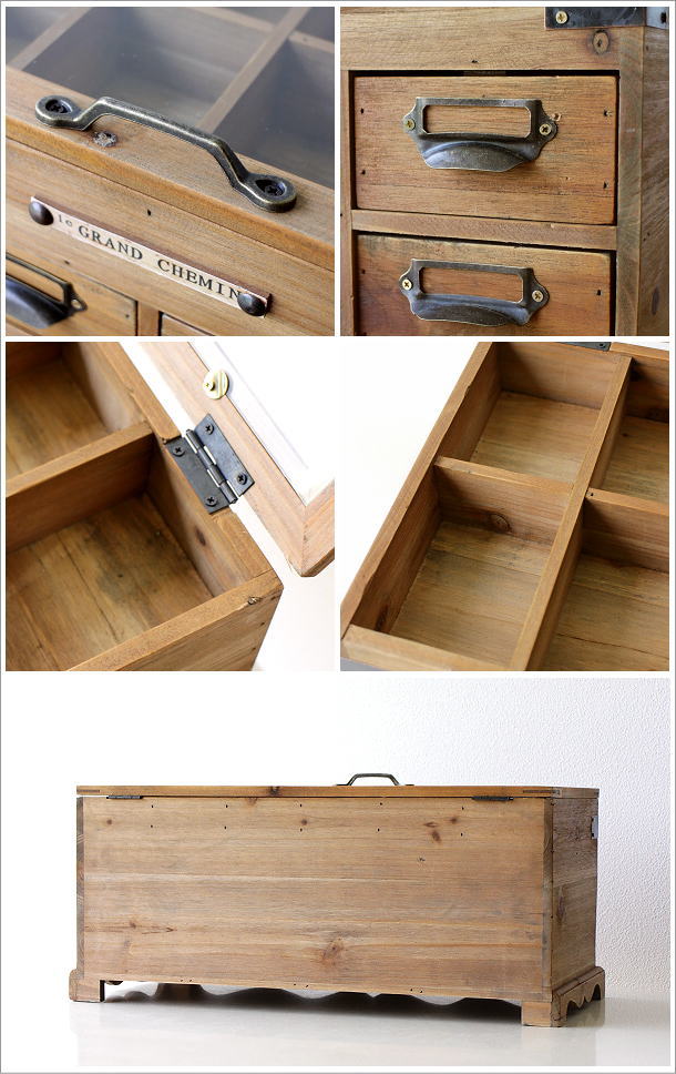 コレクションボックス 木製 おしゃれ ナチュラル アンティーク