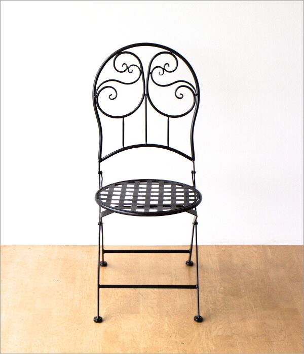 ガーデンチェア 折りたたみ おしゃれ アイアン ガーデン 椅子 アイアン