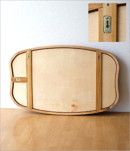 鏡 壁掛けミラー ウォールミラー おしゃれ 木製 チーク 大きい 天然木