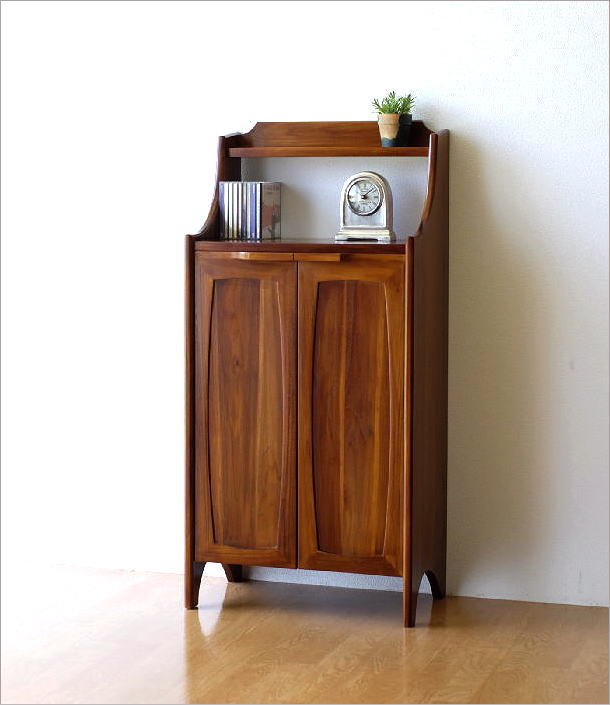 英国アンティーク 電話台 オーク無垢材 ナチュラル 収納 ディスプレイ