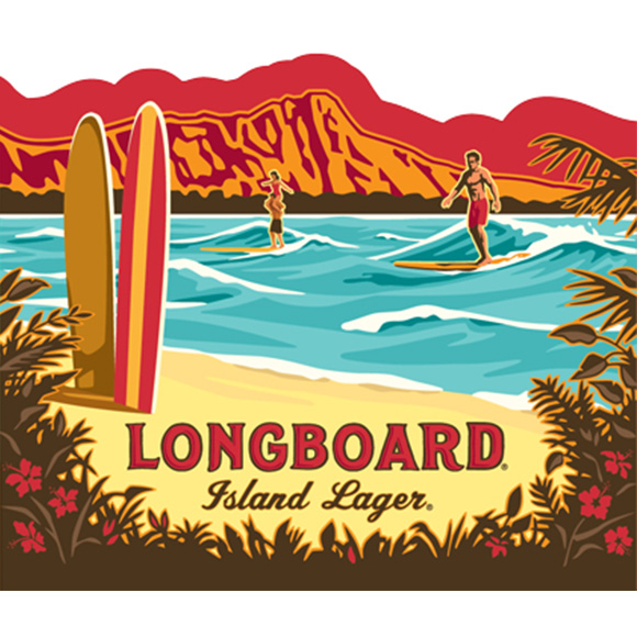 ハワイアンクラフトビール KONAロングボードラガーボトル（355m×24本