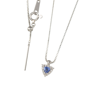 GSTV パラジウムシルバー950 アメシスト 天然ホワイトジルコン Violet