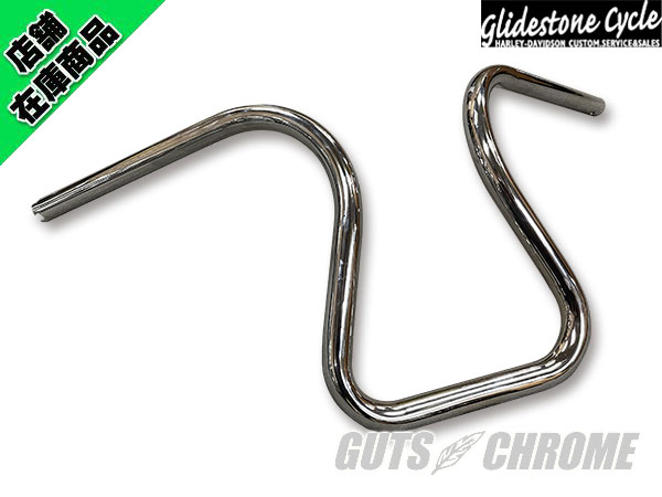 ▽クローム グルーブバー ヘコミ無し 電子スロットル対応｜ハーレー