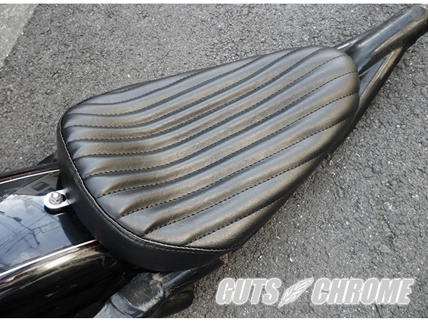 ▽HardRide 合皮 立体タックロールソロシート 83-03年XL｜ハーレー