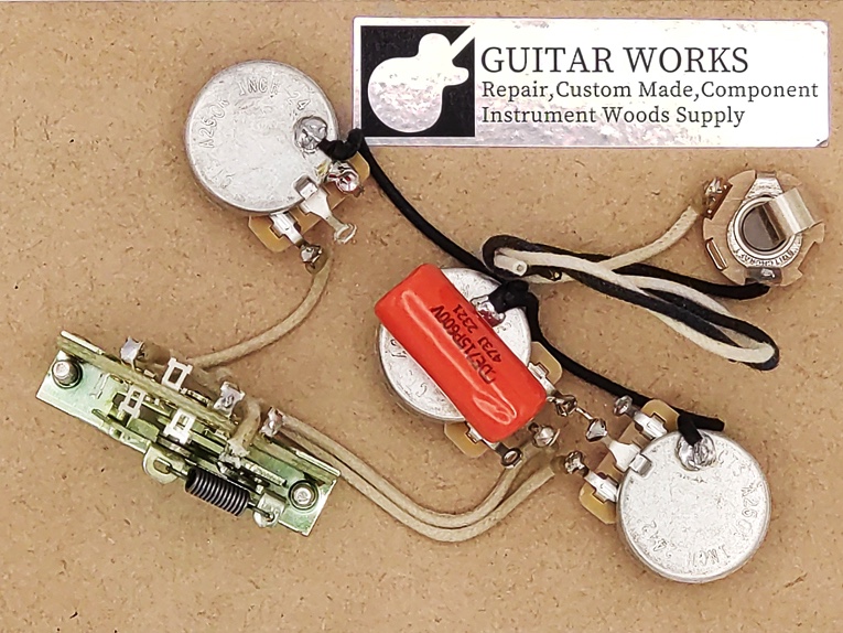 ストラト 配線済コントロールアッセンブリー インチ規格 通販｜ギター