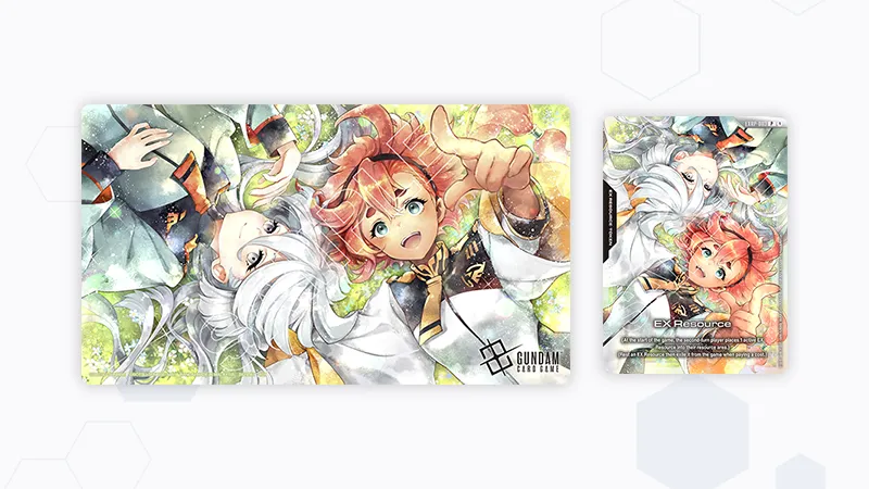 Official Playmat and Card Set Suletta & Miorine [EVX02]​ | GUNDAM