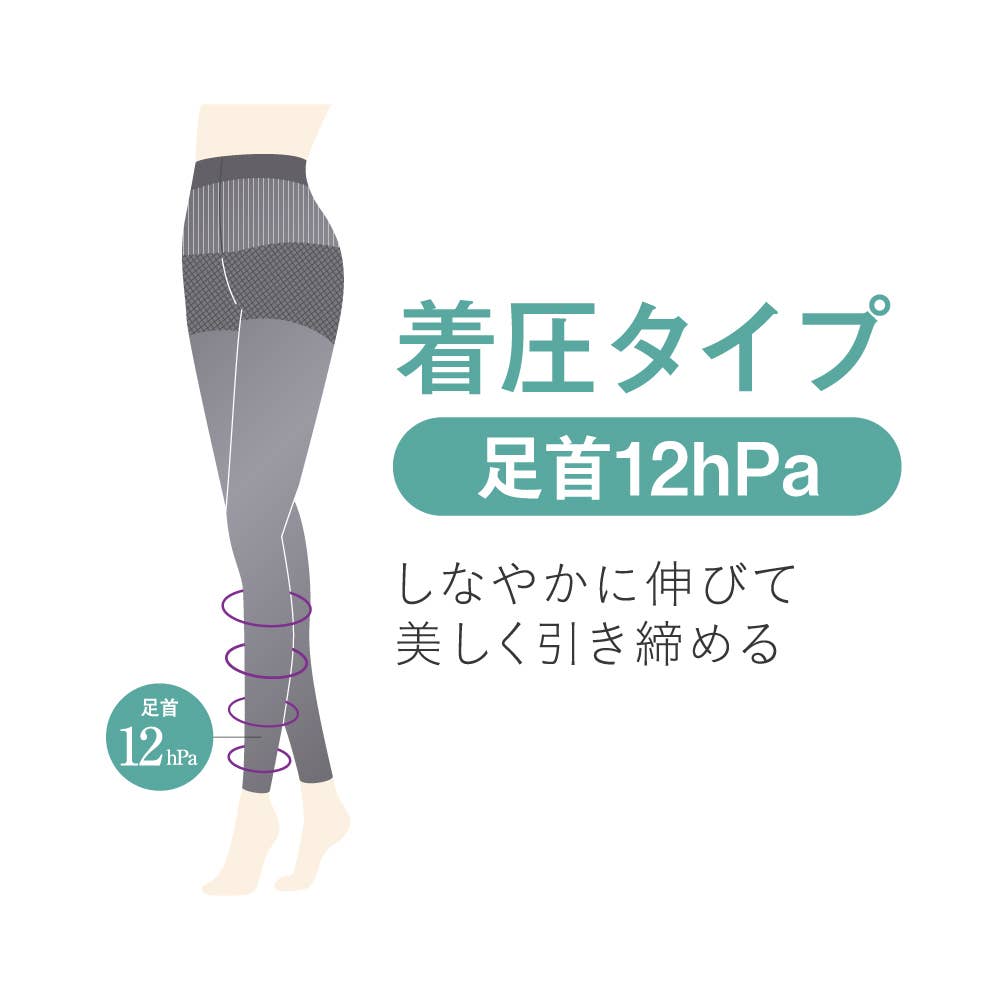 美腹】着圧補整レギンス10分丈【SALE】 SBL503 :レディース インナー