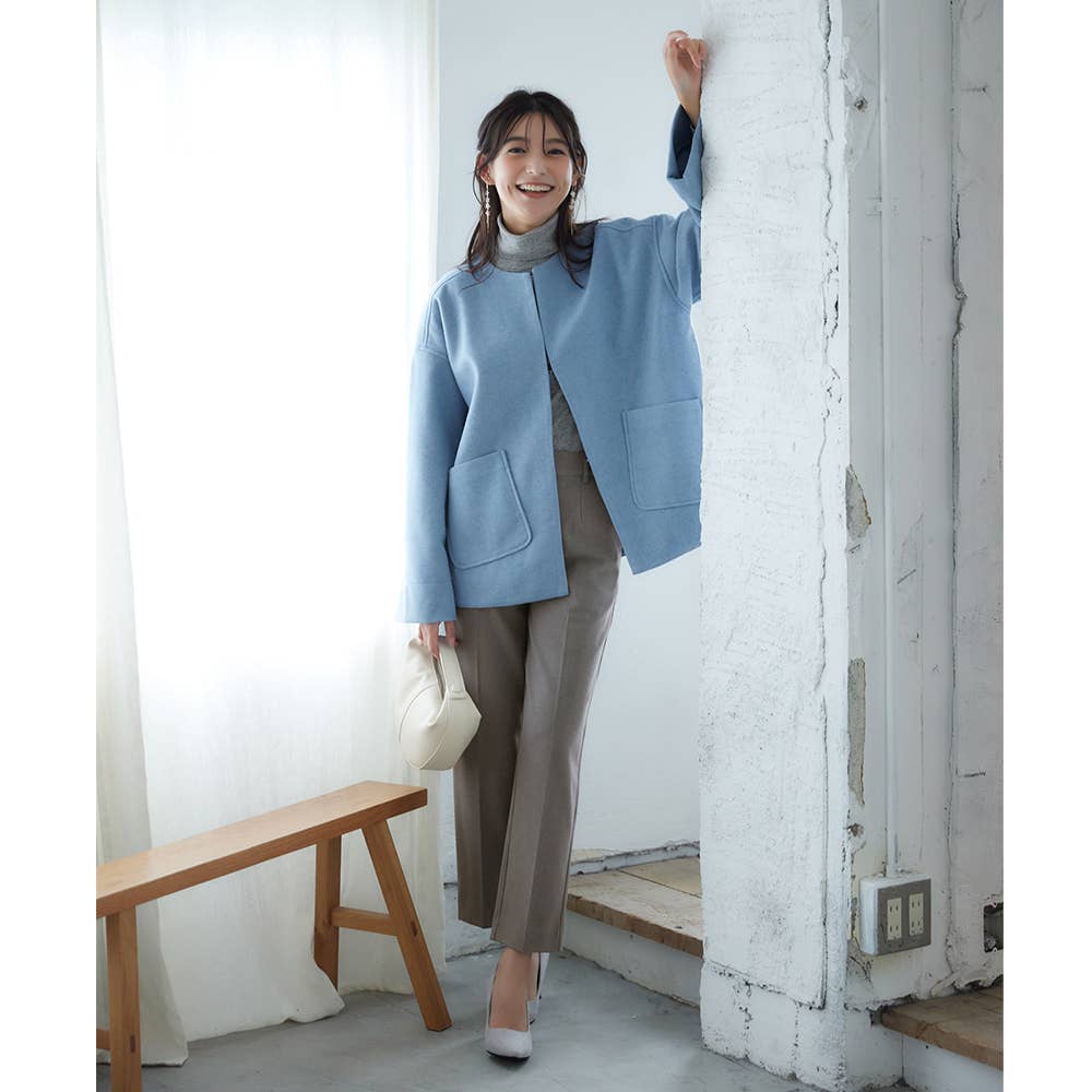 ストレート・裏起毛】ソフトタッチパンツ【SALE】 TZW70K :レディース