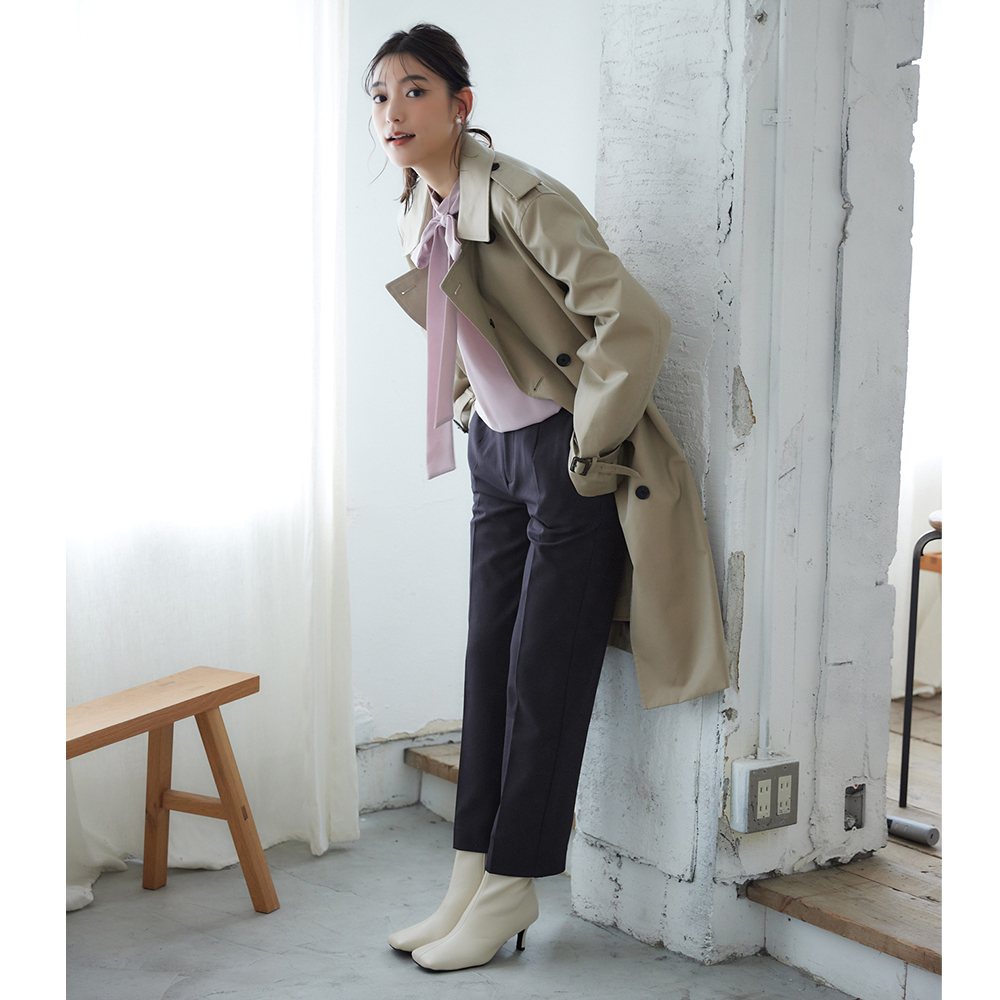 ストレート・裏起毛】ソフトタッチパンツ【SALE】 TZW70K :レディース