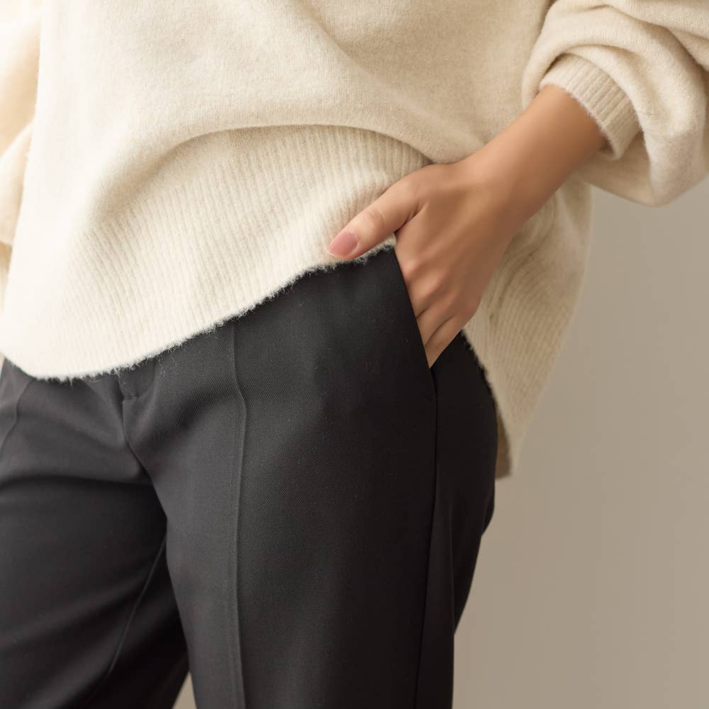 ストレート・裏起毛】ソフトタッチパンツ【SALE】 TZW70K :レディース