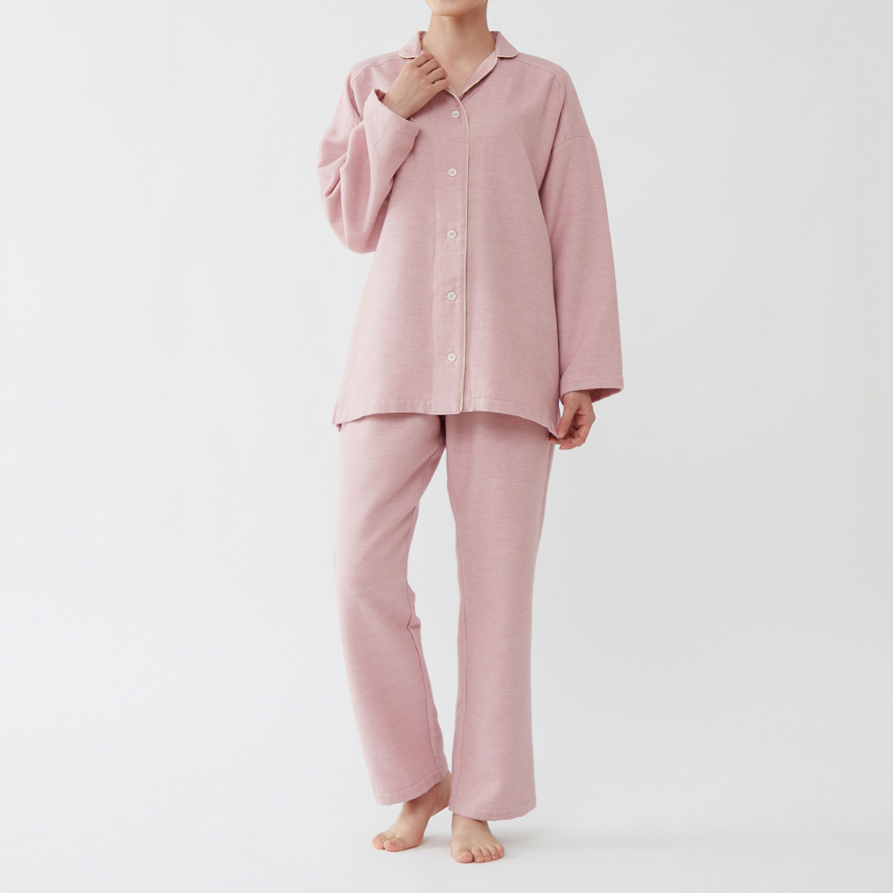 綿100％ ネル起毛 パジャマ 長袖長パンツ 【送料無料】【SALE