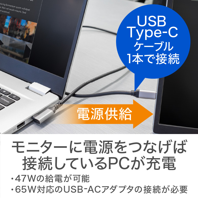 モバイルディスプレイ 15.6型FullHD ソフトケース付き 薄型 軽量 高