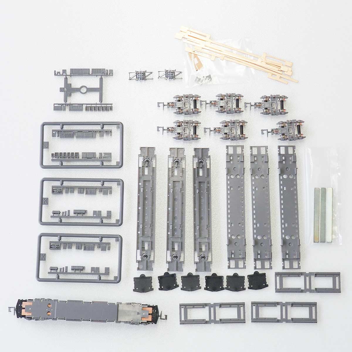 7516＞床下台車セット 1000形 基本4両用A（動力付き）｜床下・台車