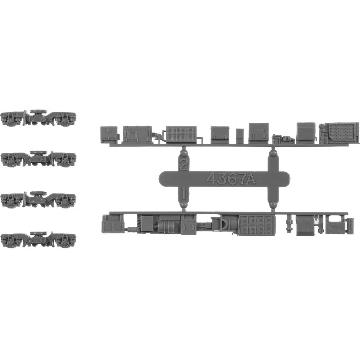 8482＞動力台車枠・床下機器セットA-02（DT600K＋4367AM）｜動力台車枠