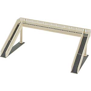 2527＞着色済み 歩道橋（ライトグリーン）｜着色済みストラクチャー｜N