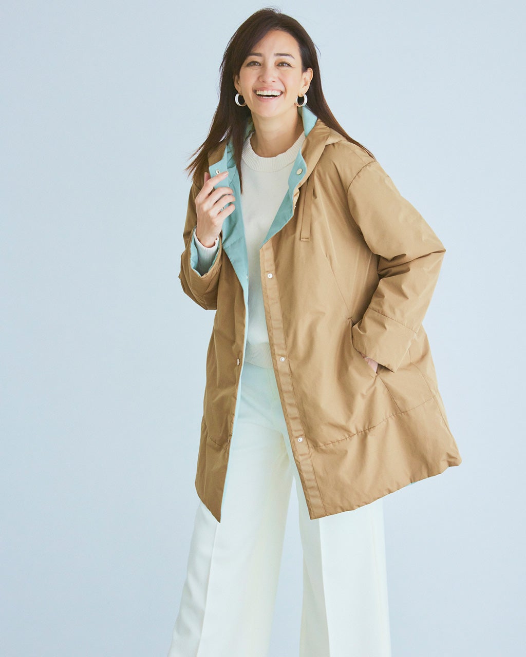 マジカルサーモ・リバーシブルフードコート/DoCLASSE