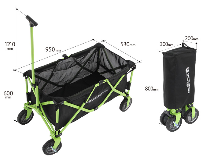 販売終了】フォールディングキャリーワゴンウォッシャブル - DOD