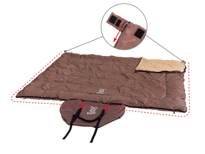 わがやのシュラフ（ブラウン） S4-511 - DOD（ディーオーディー