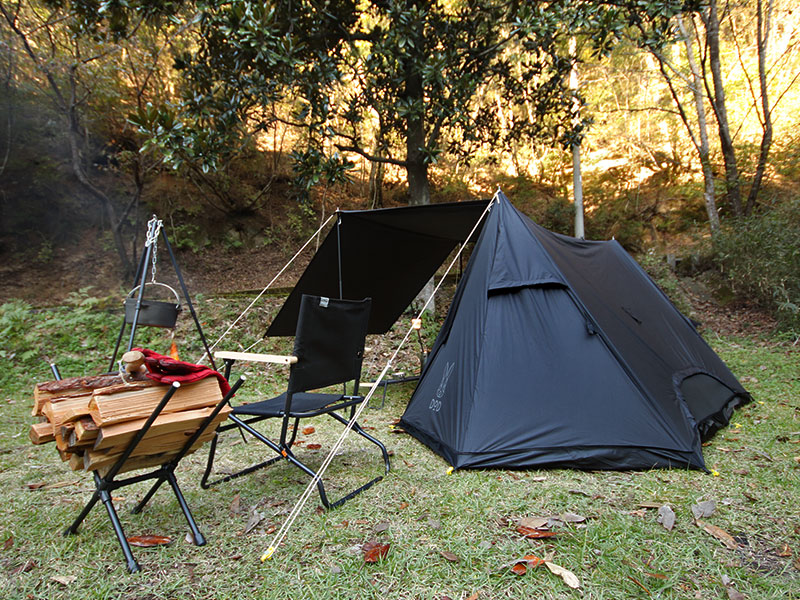 販売終了】パップフーテント（ブラック） T2-540-BK - DOD（ディーオー