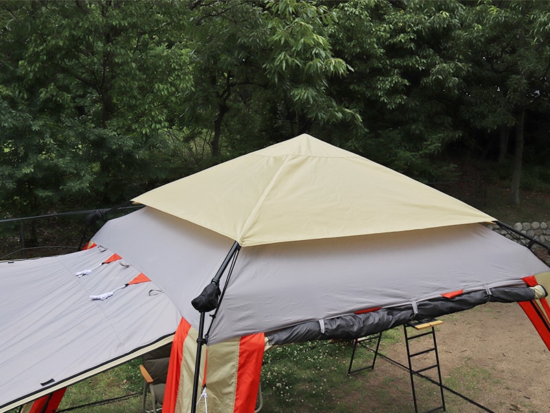 販売終了】コネクタブルスクリーンタープ2（ベージュ/グレー/オレンジ