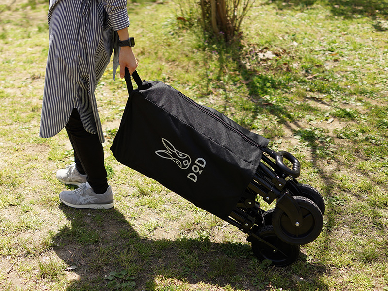 フォールディングキャリーワゴン（ブラック） C2-46-BK - DOD