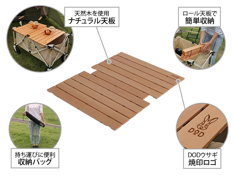 キャリーワゴン用ロール天板 GT2-706-WD - DOD（ディーオーディー