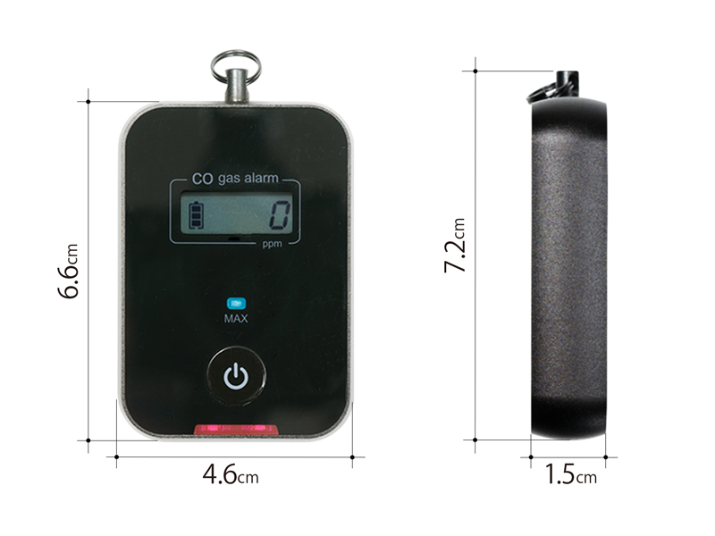 キャンプ用一酸化炭素チェッカー2（ブラック） CG1-559-BK - DOD