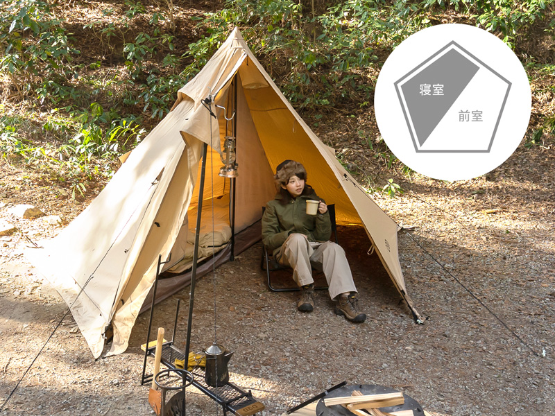 ムシャテント（タン） T1-819-TN - DOD（ディーオーディー）【公式