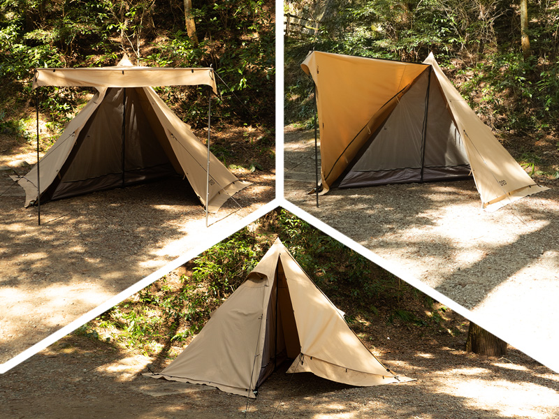 ムシャテント（ブラック） T1-819-BK - DOD（ディーオーディー）【公式