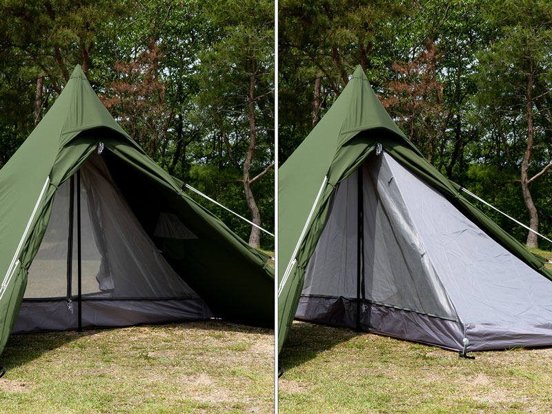 ワンポールテントRX(M)用ハーフインナーテントセット TN3-950-GY - DOD