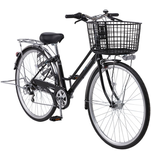 東海店舗受取限定】パンクしない自転車 シティ通学車 27インチ 外装6段