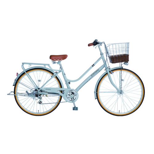 店舗受取限定】シティ自転車 ポジャーリ 26インチ 外装6段 オート