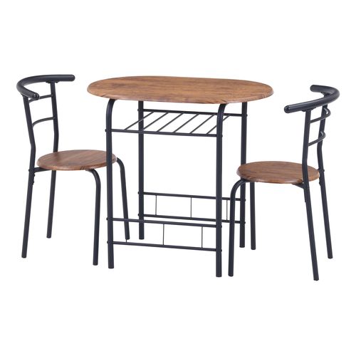 ダイニング3点セット 19361 不二貿易 ダイニングテーブル ブラウン