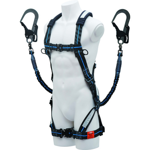 フルハーネス X型＋2丁掛けランヤード セット XPNBLJPWB2 KH 安全