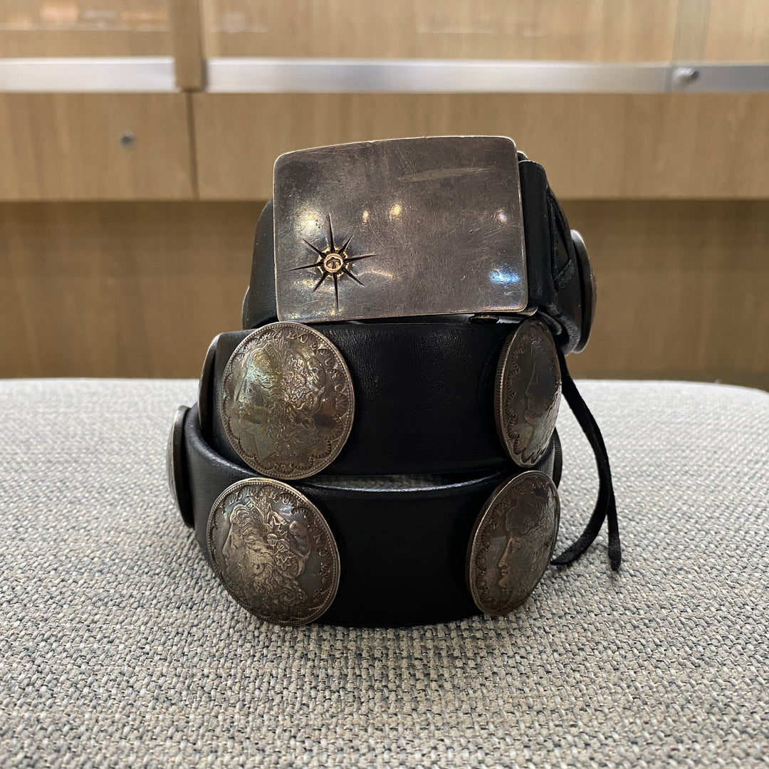 モルガンダラー12枚その他2枚 コンチョベルト I made a Morgan concho