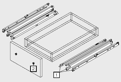 Blum（ブルム）社製品 標準引出レール品番選定方法