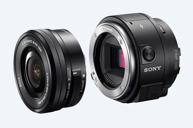 ソニーのレンズスタイルカメラにEマウント対応レンズ交換式の「ILCE