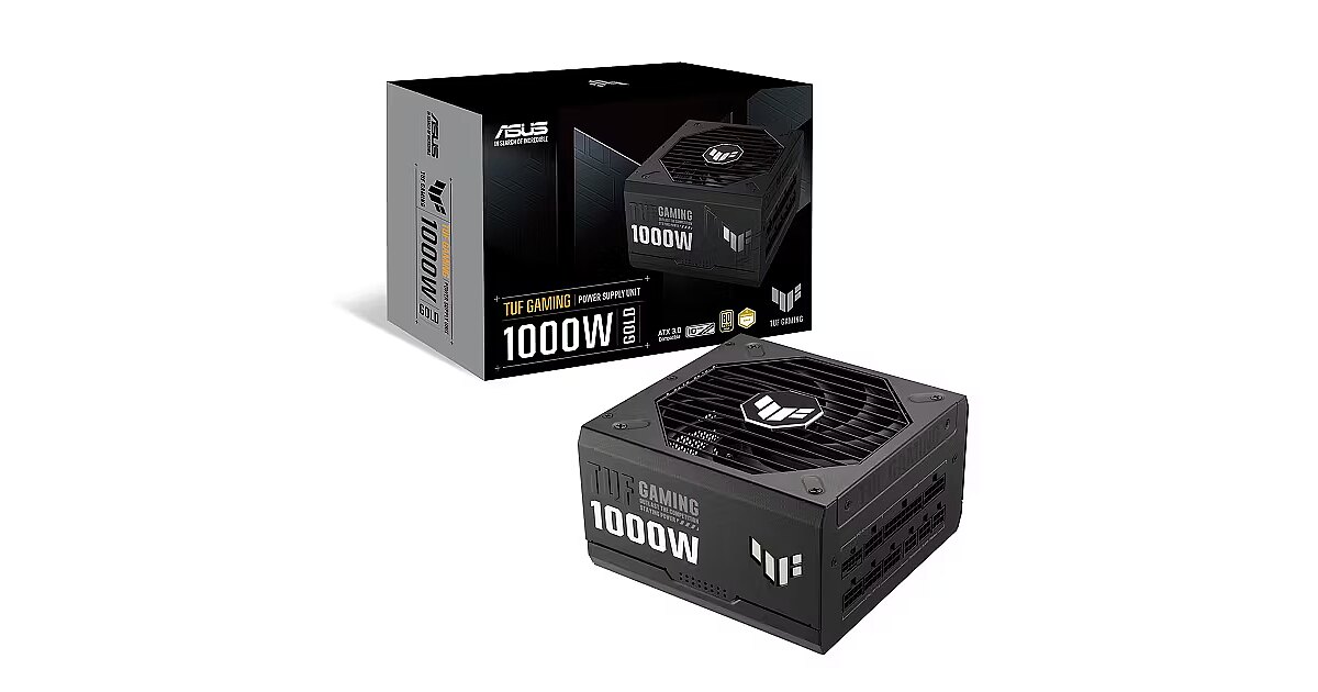 Asus TUF Gaming, 1000W, ATX 3.0, 80PLUS Gold (TUF-GAMING-1000G)