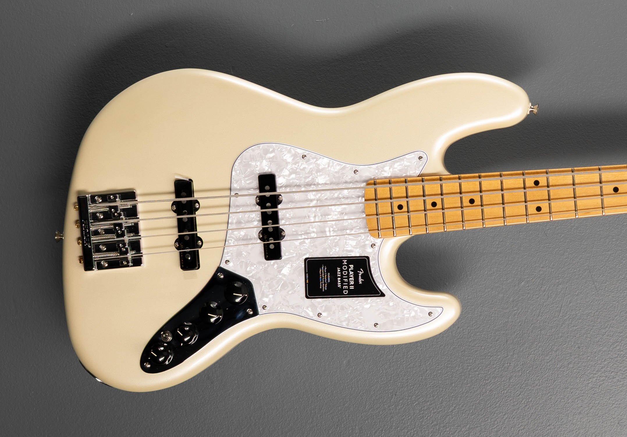 Player II Modified Active Jazz Bass - Olympic Pearl – Dave's