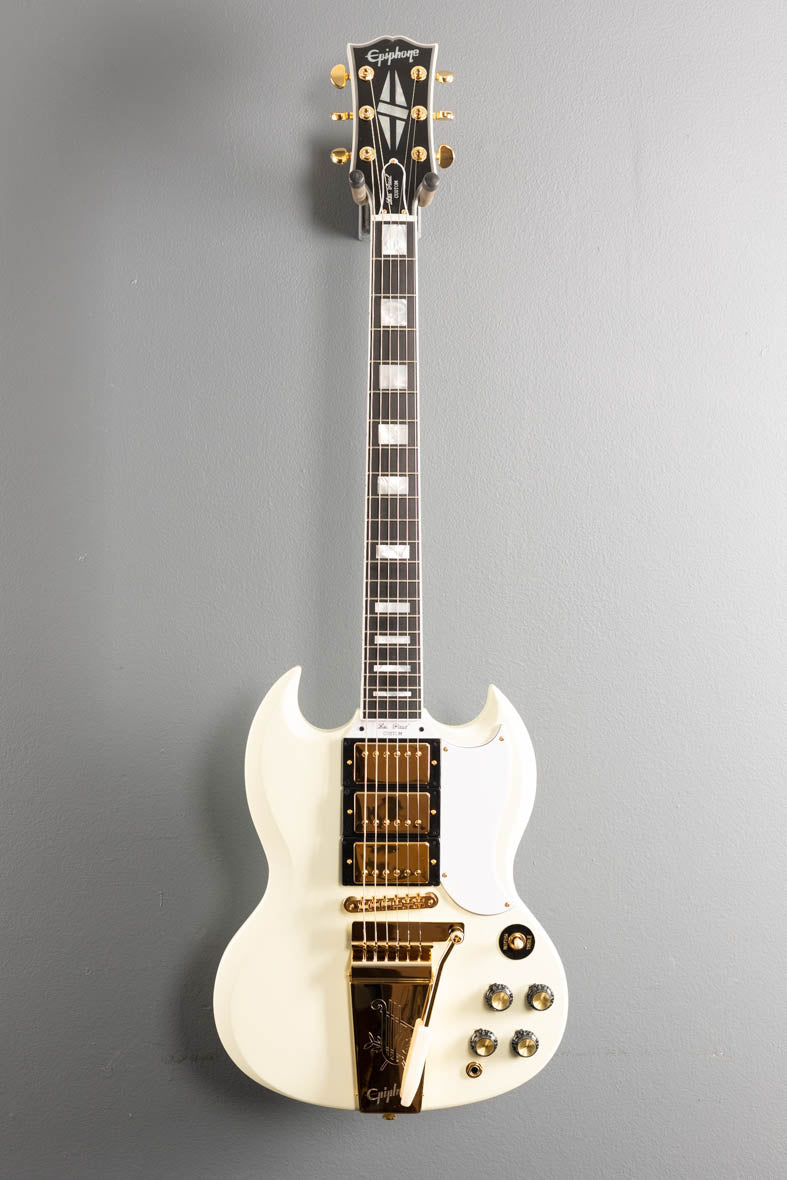 1963 Les Paul SG Custom w/Maestro Vibrola - Classic White – Dave's