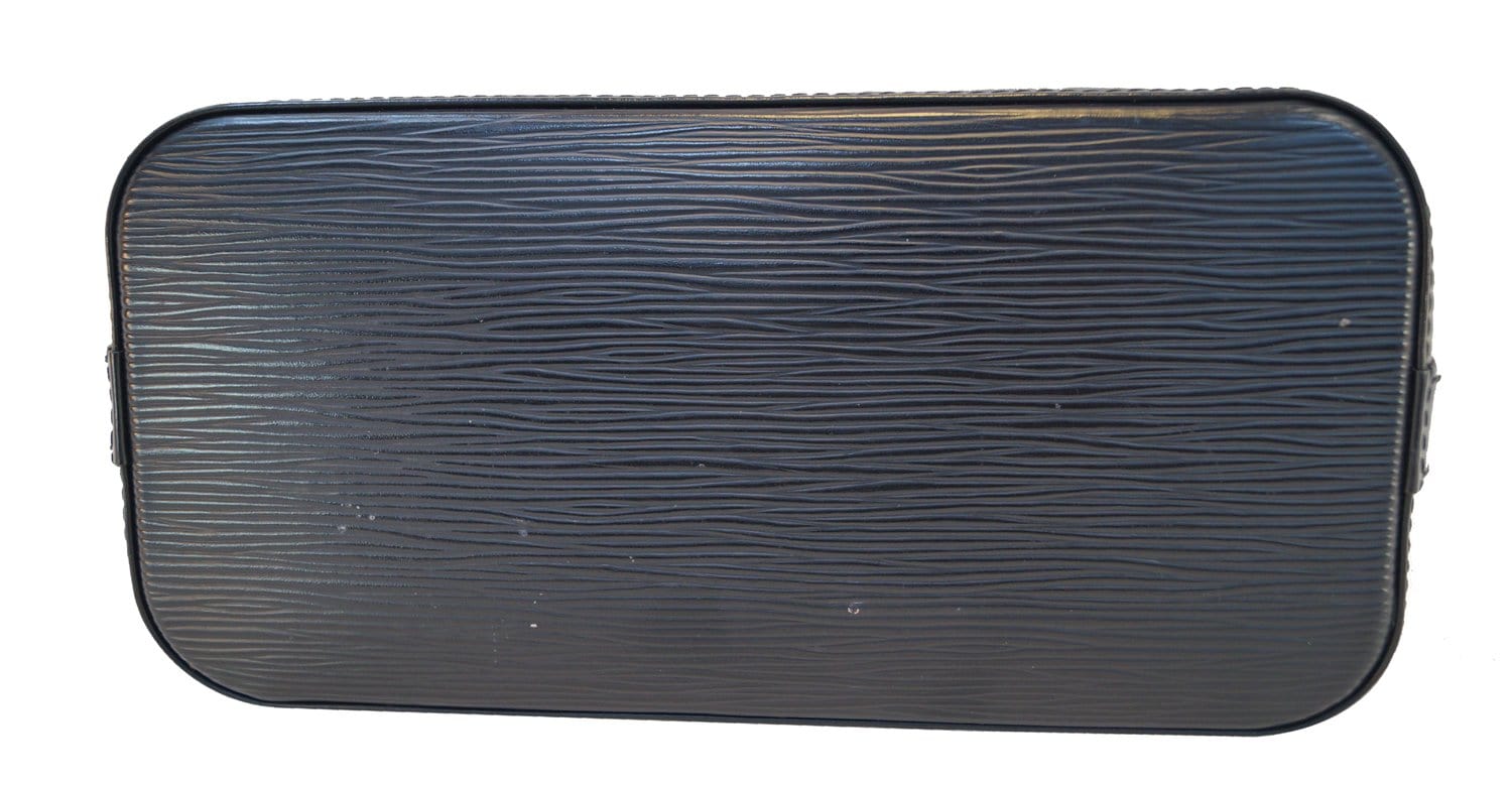 LOUIS VUITTON Black Epi Leather Lockit Satchel Bag