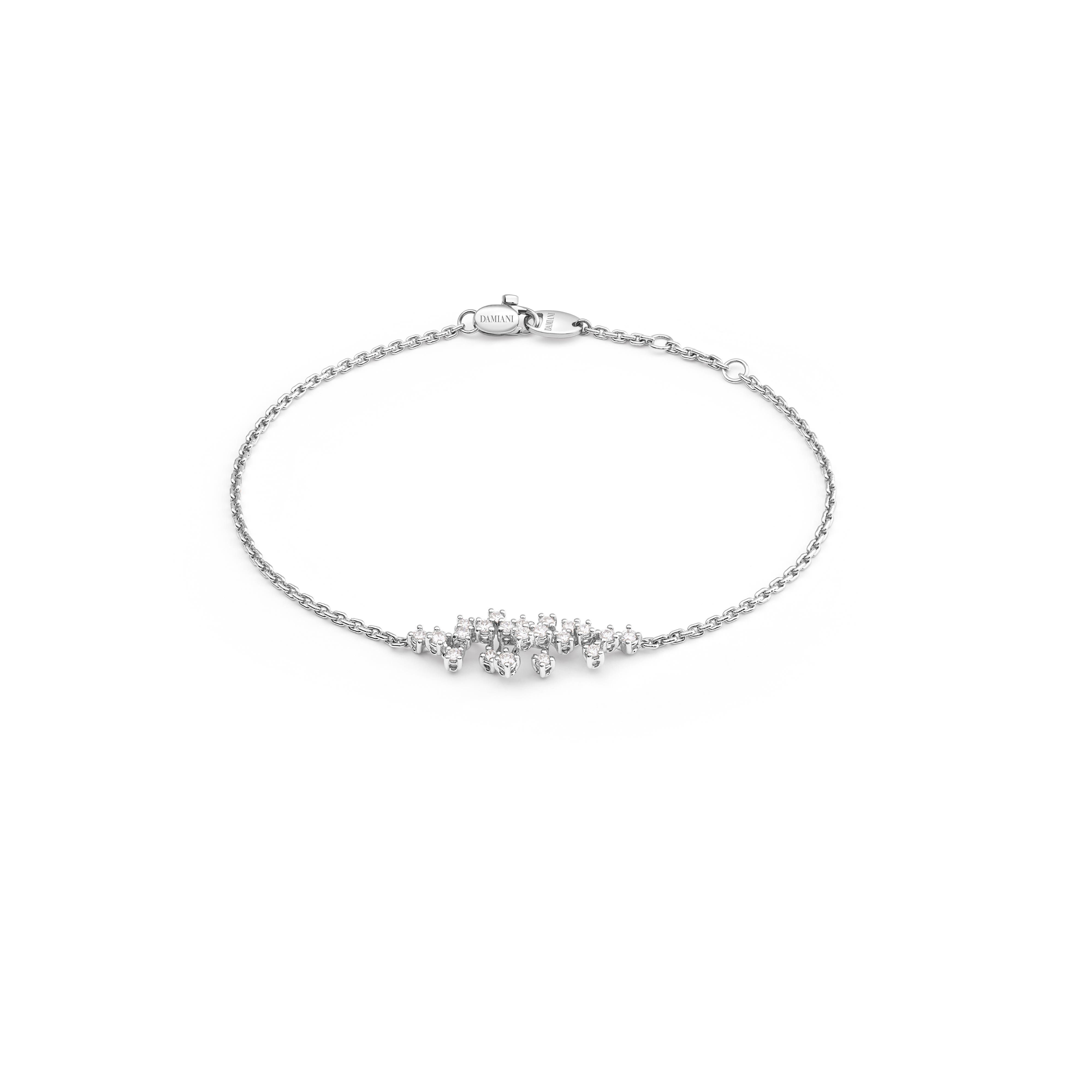 ホワイトゴールド, ダイヤモンド（複数）ブレスレット - Damiani MIMOSA