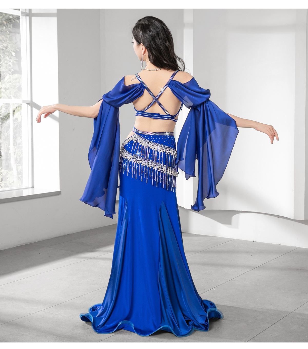 ベリーダンス衣装コスチューム--ブラ＋スカートYC120 - DanceQueen踊姫