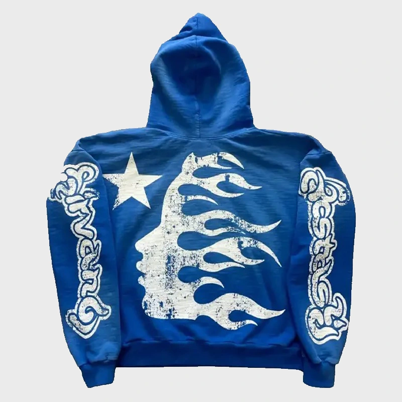 Hellstar Blue Pullover Hoodie | Blue Hellstar Studios Hoodie