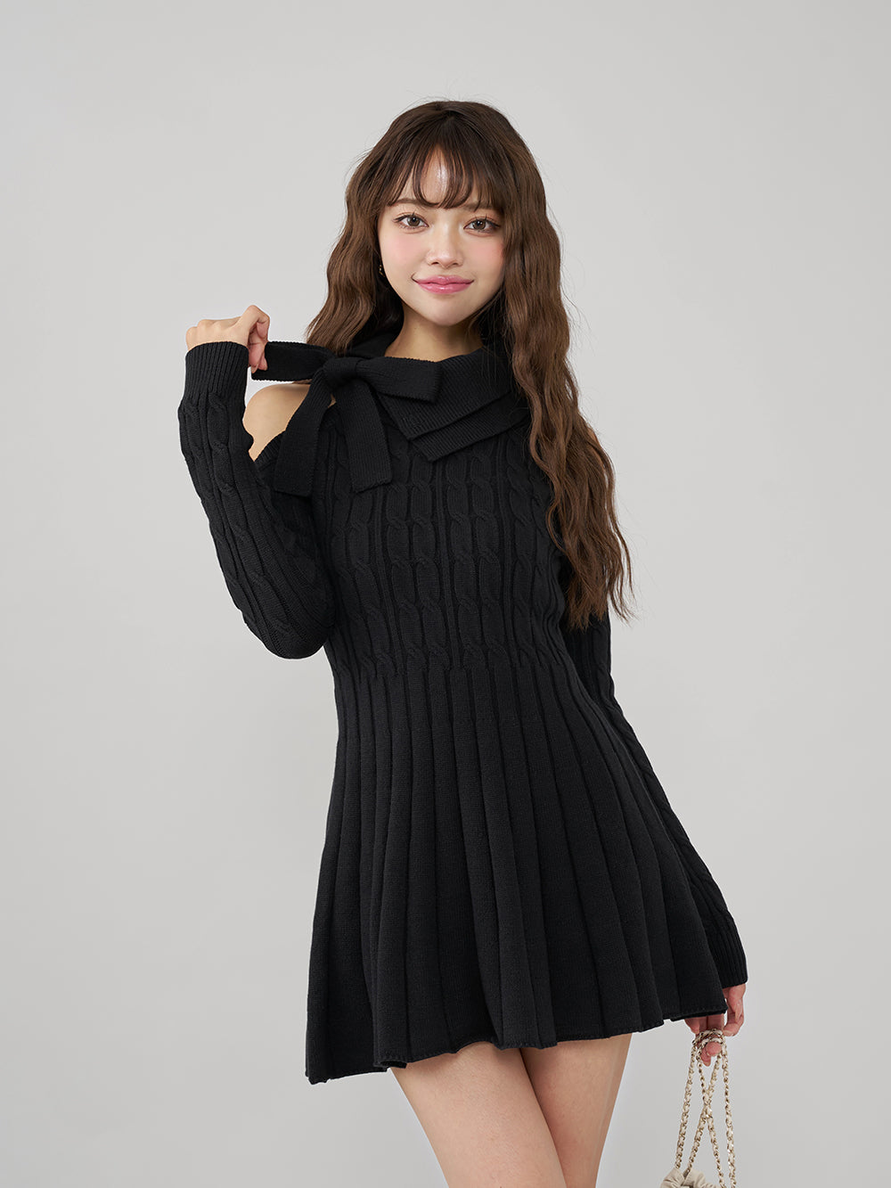 DDロゴワンショルニットトップス – Darich (ダーリッチ)