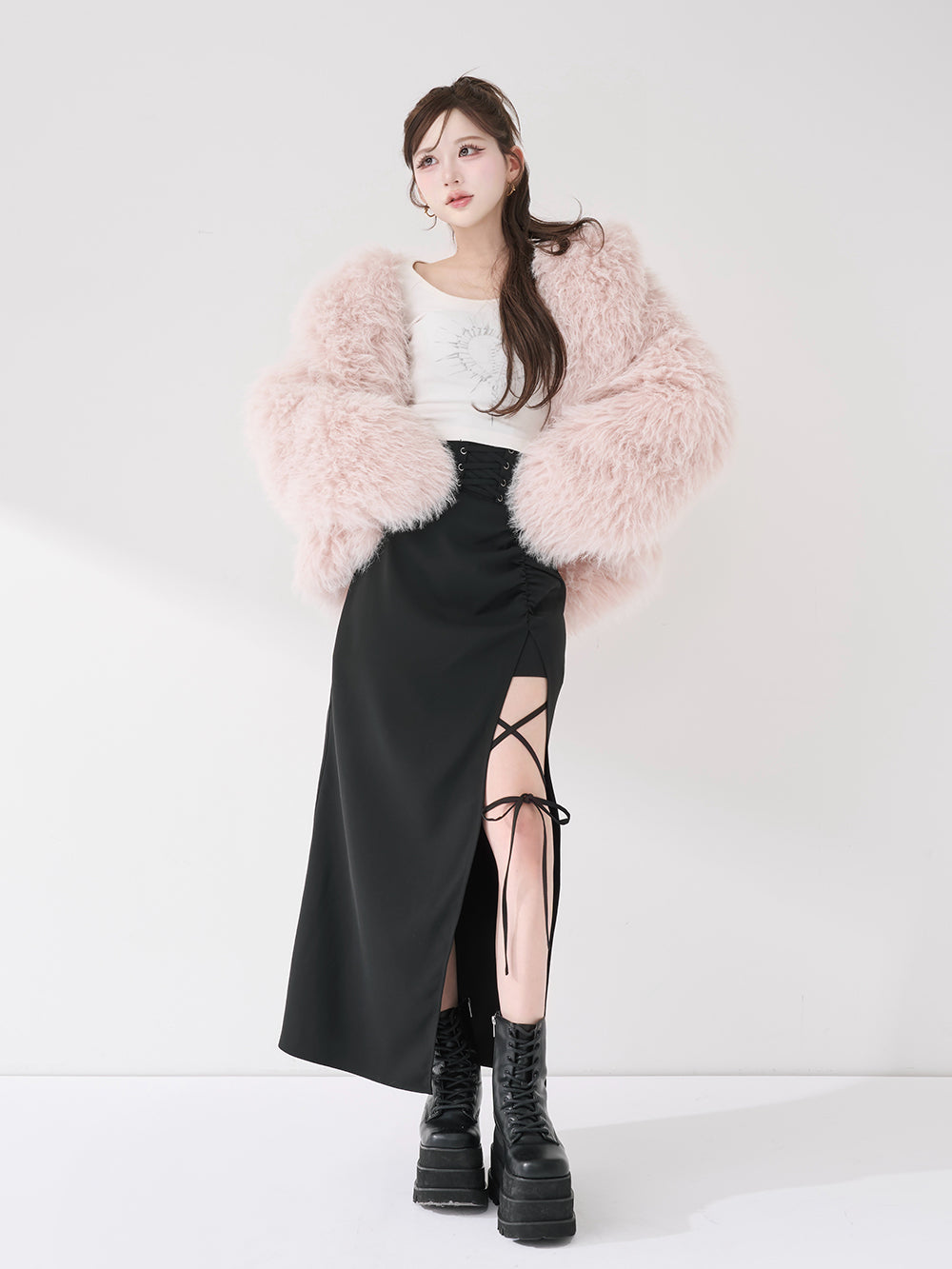 スリットコルセットロングスカート – Darich (ダーリッチ)