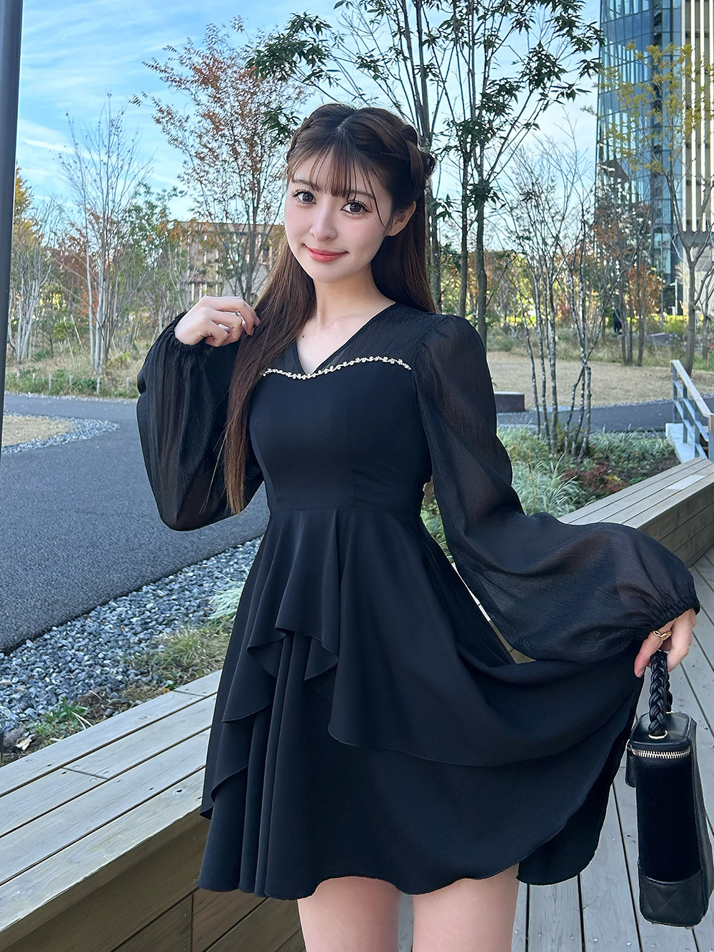 シアードッキングフリルミニワンピース – Darich (ダーリッチ)