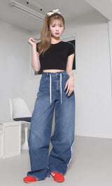 リメイクライクワイドデニムパンツ – Darich (ダーリッチ)